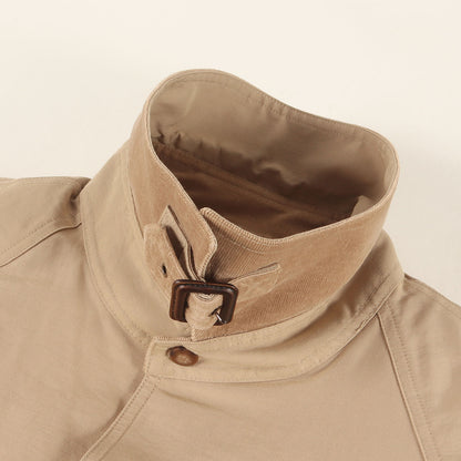 取り外し可能キルティングライナー付き ステンカラーコート