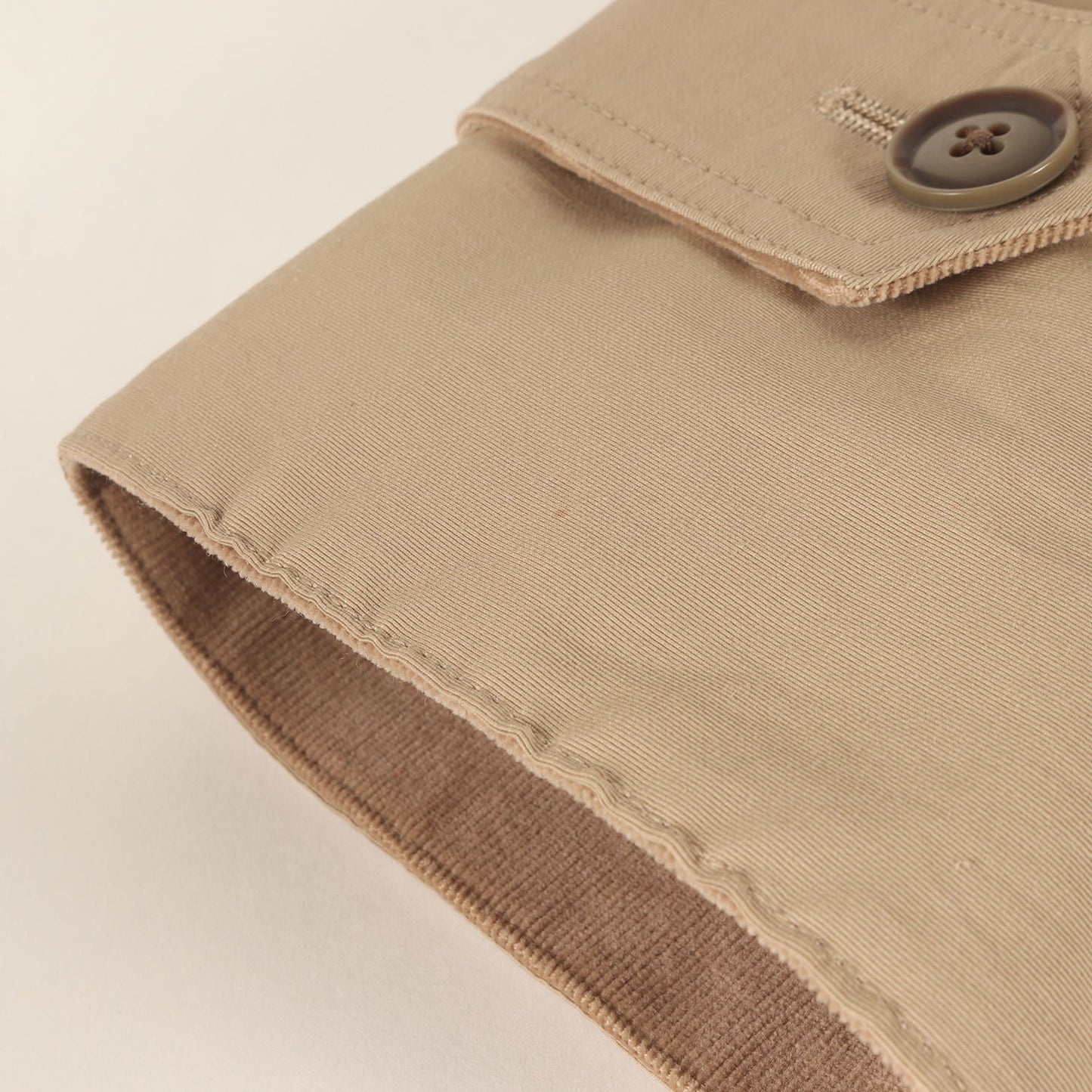 取り外し可能キルティングライナー付き ステンカラーコート