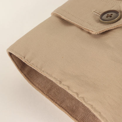 取り外し可能キルティングライナー付き ステンカラーコート