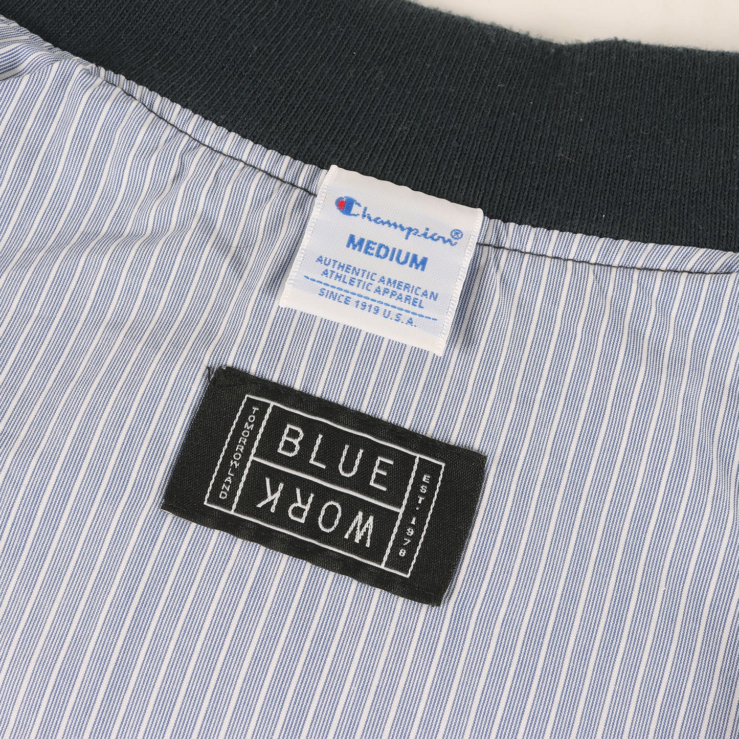 × Champion ツートーン スタジャン / BLUE WORK