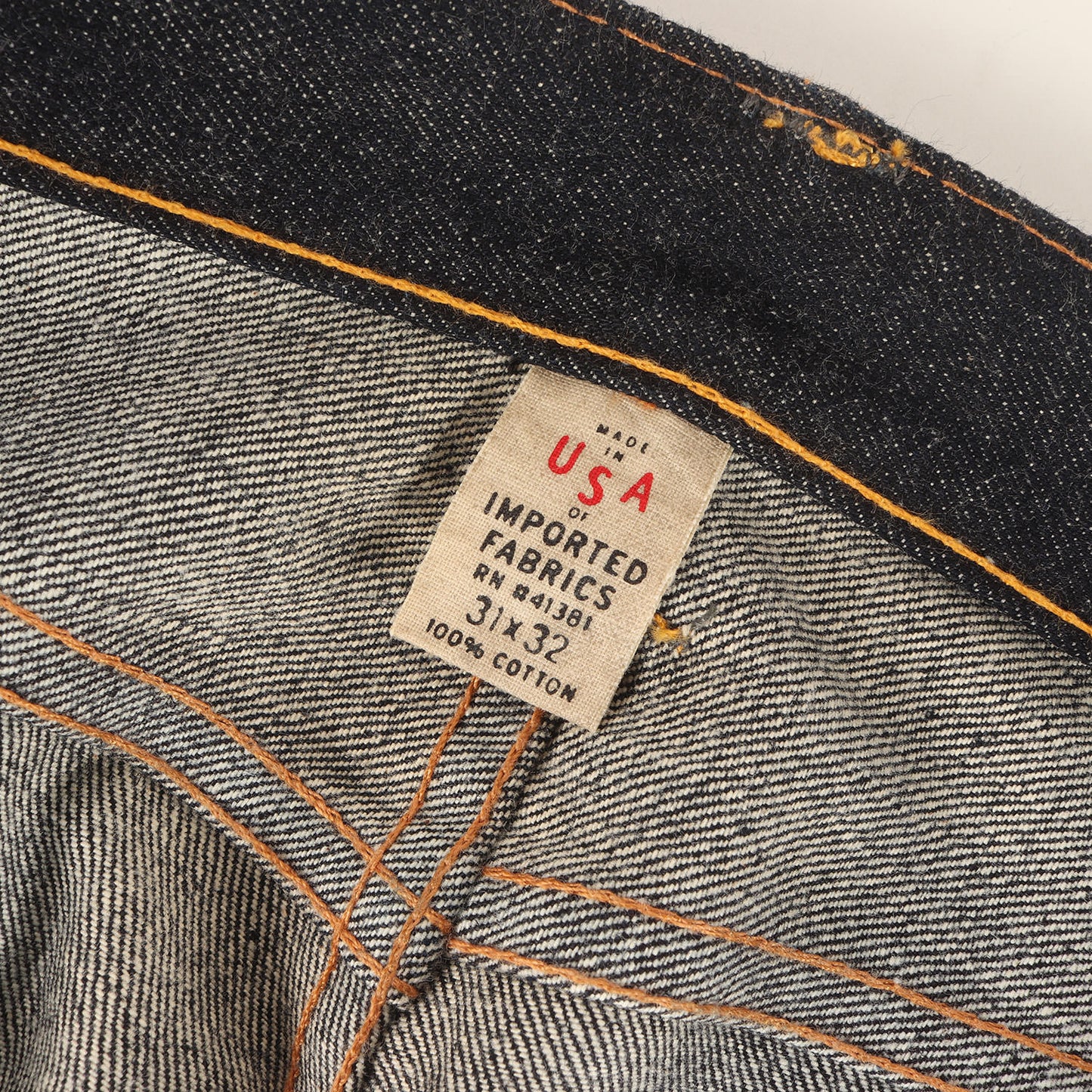 セルビッジ リジッド デニム パンツ / MADE IN USA