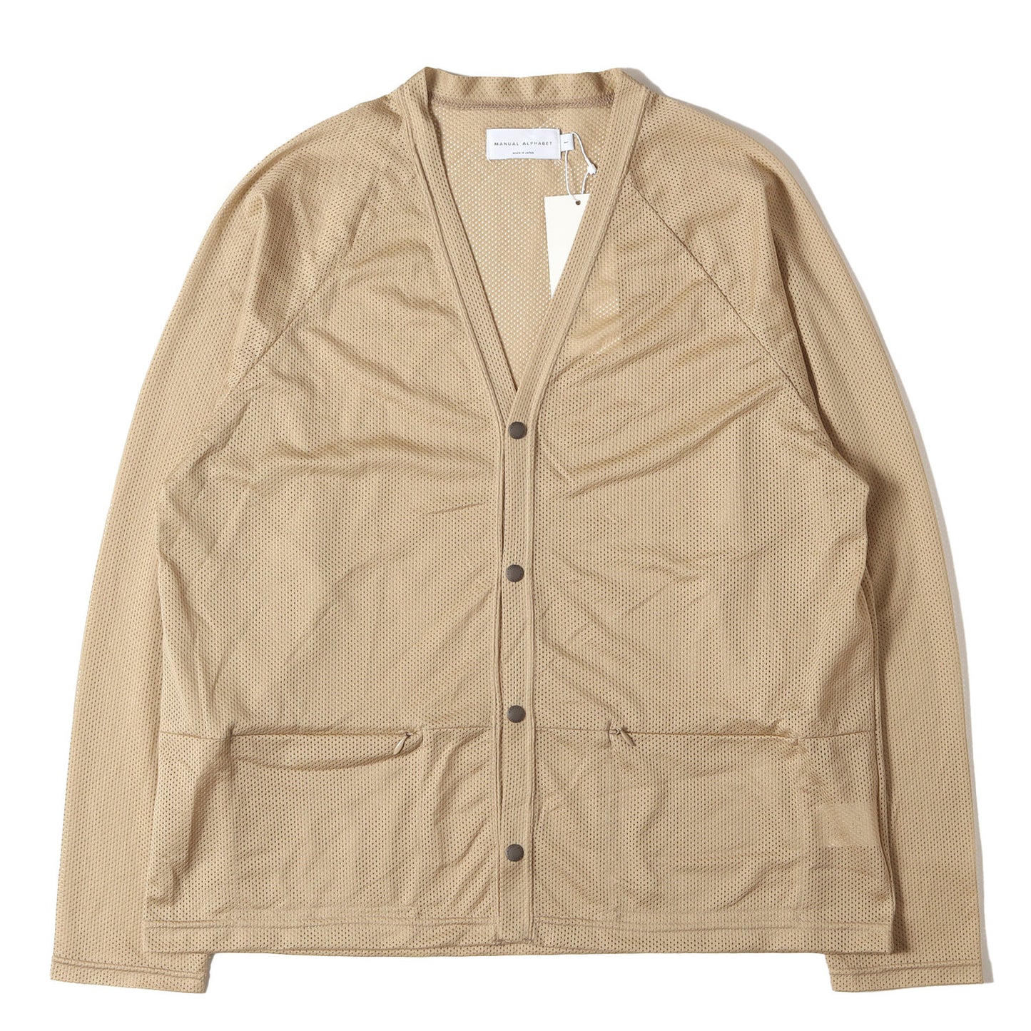 21SS Vネック メッシュ カーディガン / MADE IN JAPAN