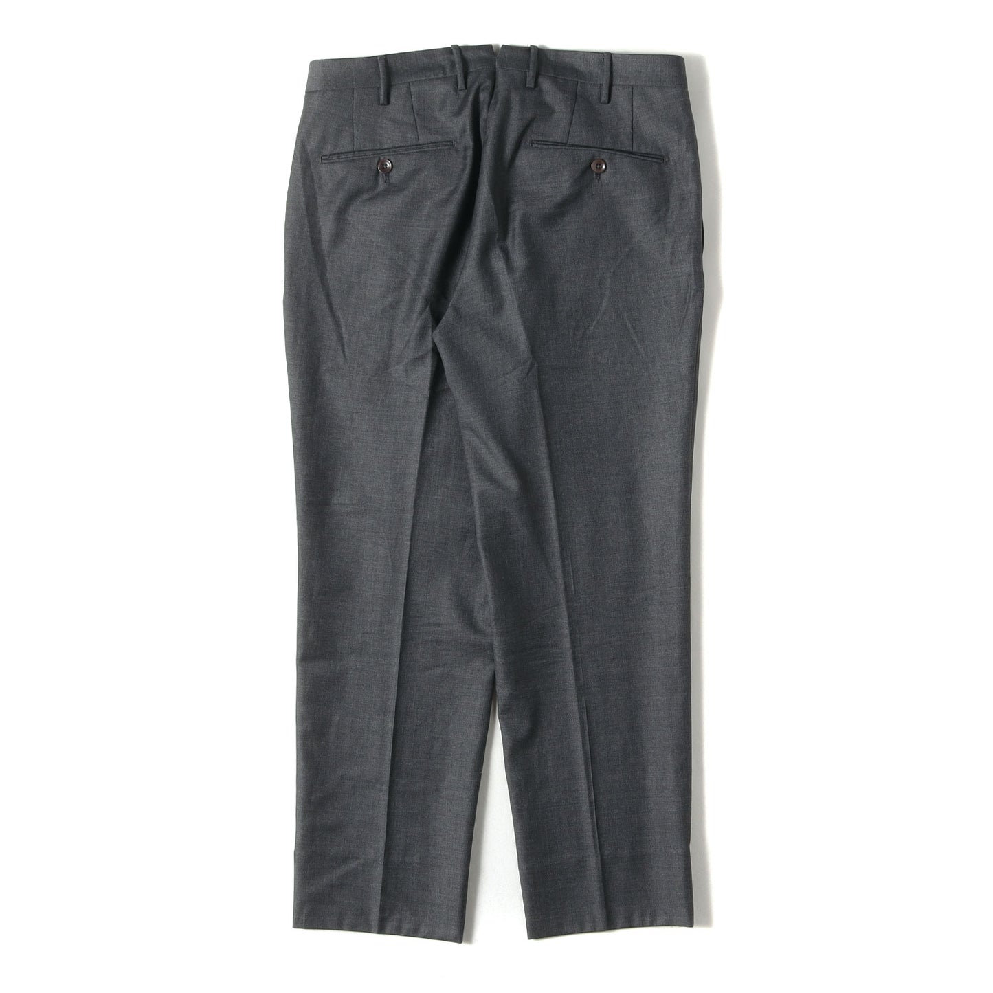 近年モデル ワンタック シャークスキン トラウザー スラックス パンツ / SLIM FIT