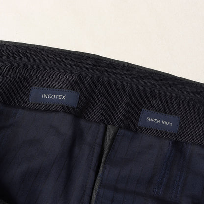 近年モデル ワンタック シャークスキン トラウザー スラックス パンツ / SLIM FIT
