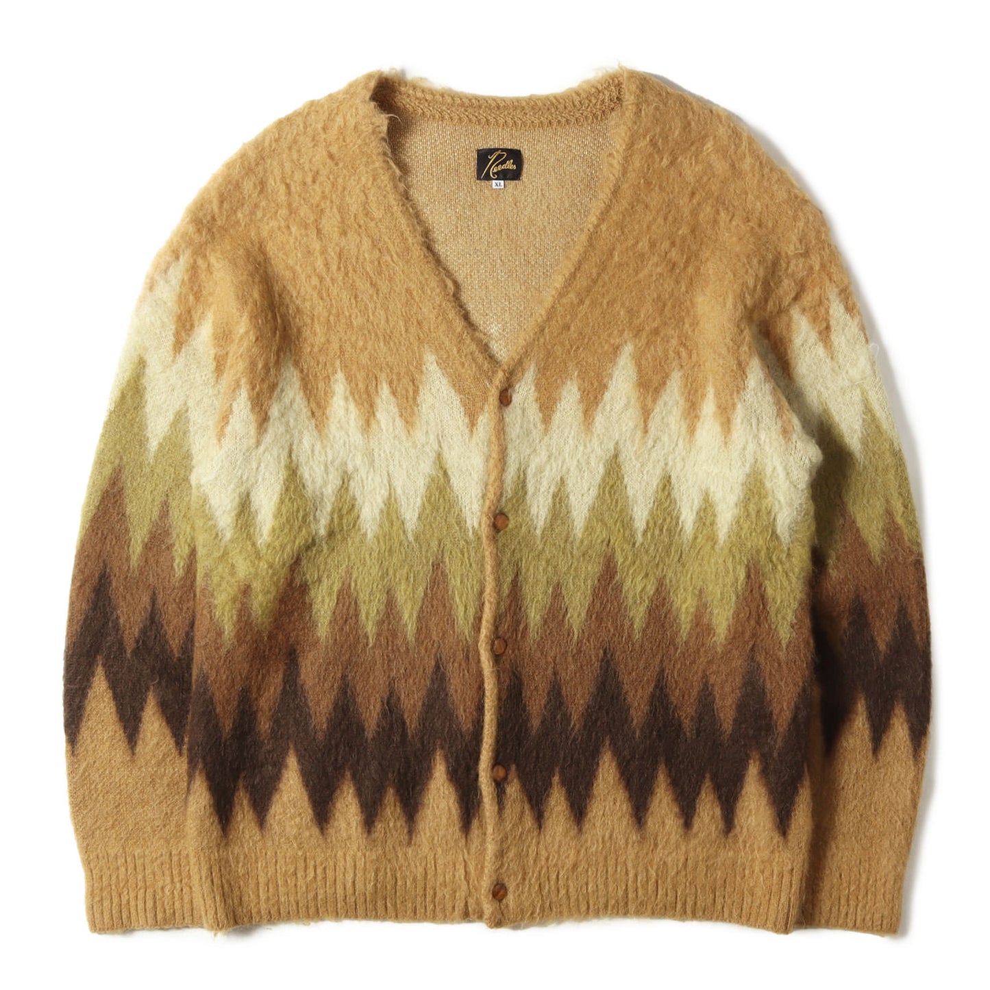 22AW ジグザグ Vネック モヘア ニット カーディガン (Mohair Cardigan Zigzag)