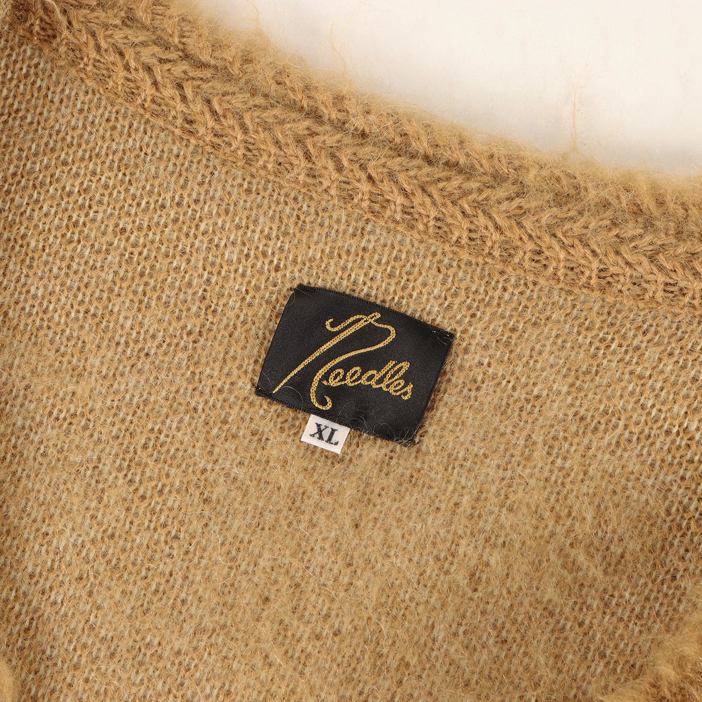 22AW ジグザグ Vネック モヘア ニット カーディガン (Mohair Cardigan Zigzag)