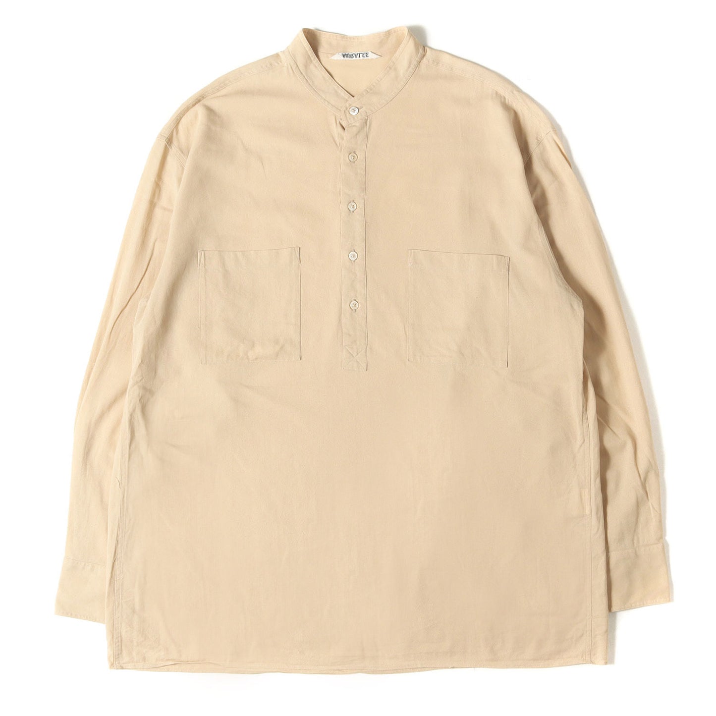 バンドカラー プルオーバー シャツ (SHUTTLE GEORGETTE CLOTH P/O SHIRTS)