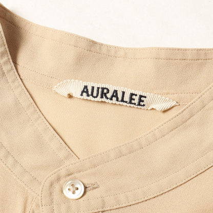 バンドカラー プルオーバー シャツ (SHUTTLE GEORGETTE CLOTH P/O SHIRTS)