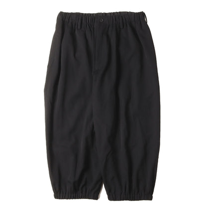 24SS ウールギャバ クロップド イージー パンツ (GABARDINE U-GATHER CROPPED PANTS)