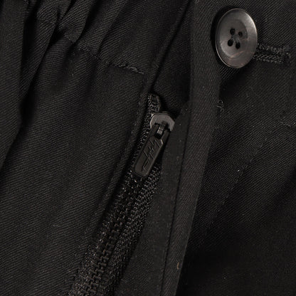 24SS ウールギャバ クロップド イージー パンツ (GABARDINE U-GATHER CROPPED PANTS)