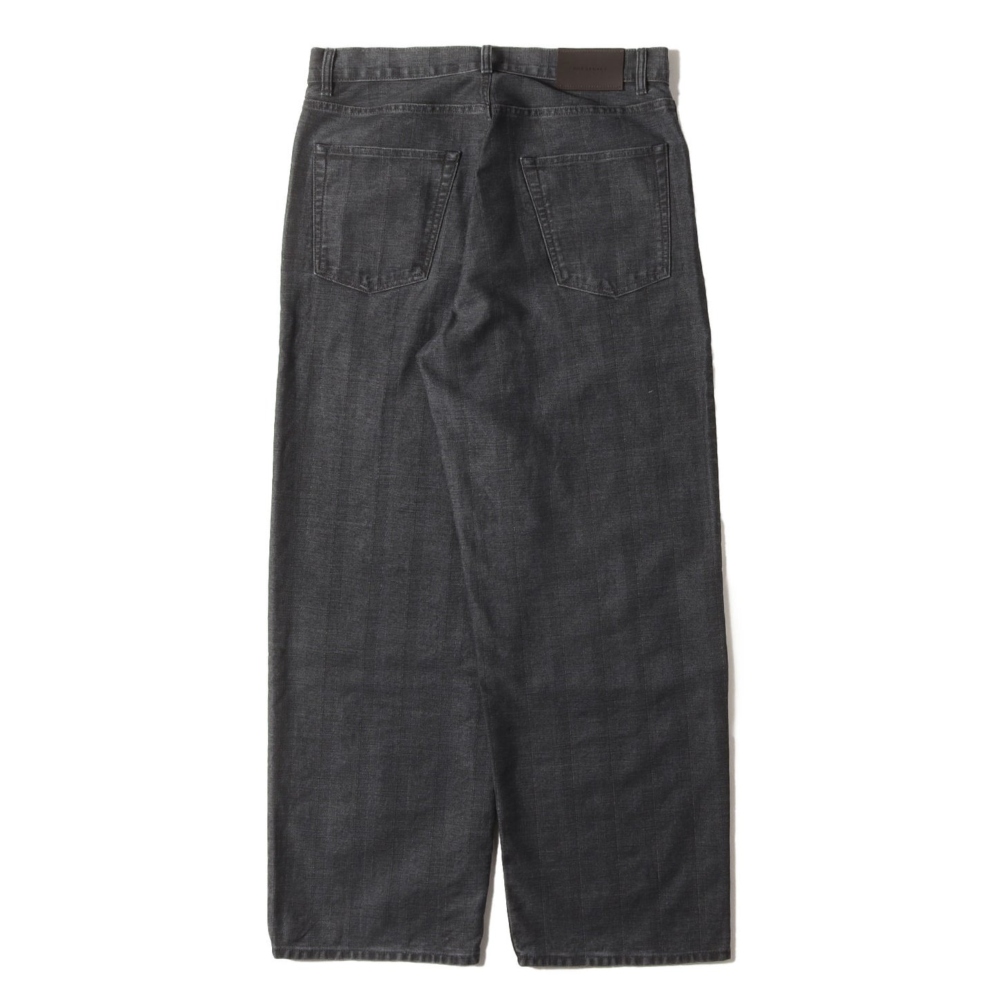 25AW ヴァストカット ヘリンボーン デニム パンツ (Vast Cut Black Coated Herringbone)
