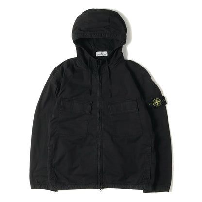 23AW ガーメントダイ加工 ストレッチコットン フーデッド ジャケット