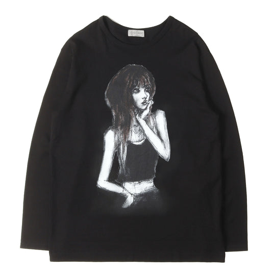 22SS グラフィック カットソー (MAHABARA PLAIN STITCH WOMAN PRINT LONG SLEEVES) / POUR HOMME