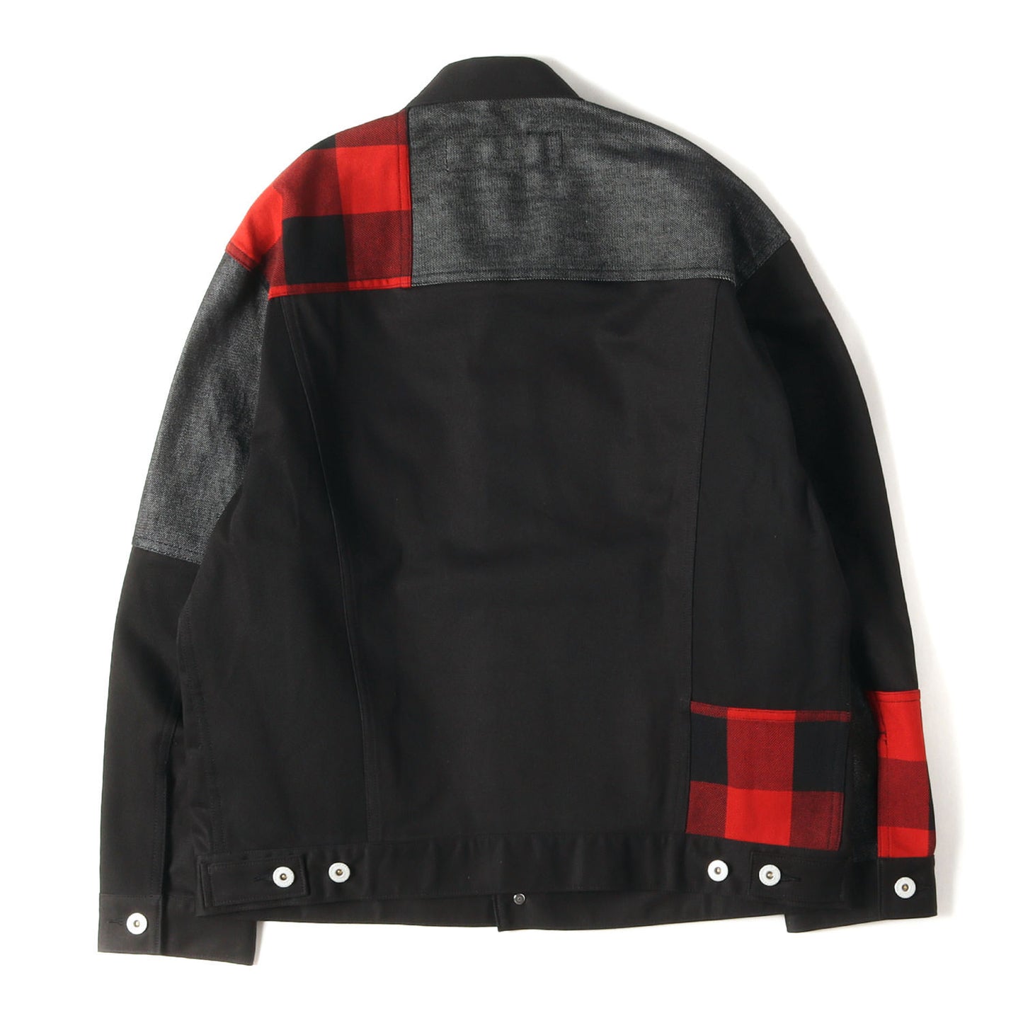 23AW 異素材 切替 ミックス パッチワーク トラッカー ジャケット