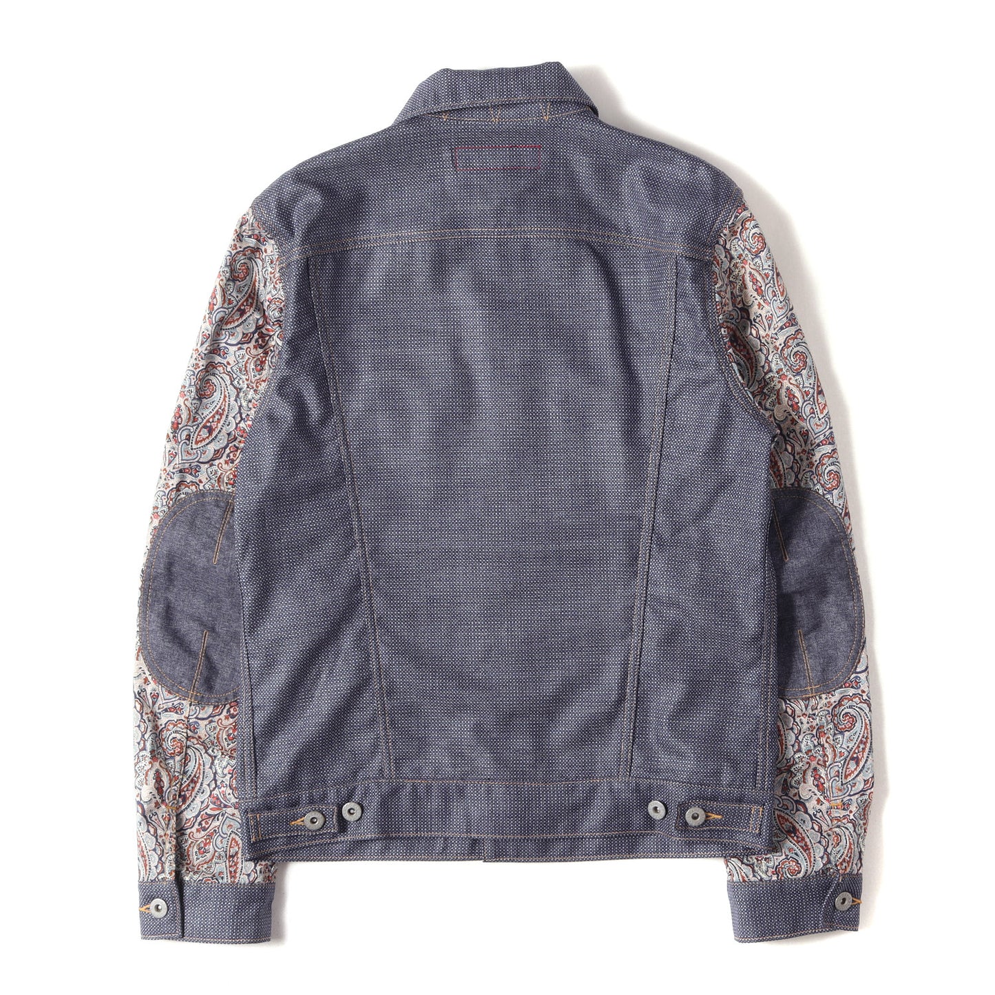 × Levi's ジオメトリック ペイズリー 異素材 切替 トラッカー ジャケット