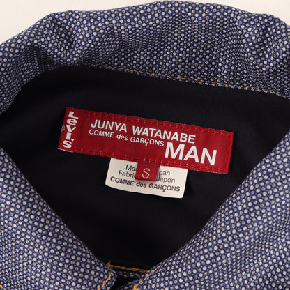 × Levi's ジオメトリック ペイズリー 異素材 切替 トラッカー ジャケット