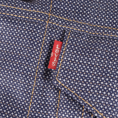 × Levi's ジオメトリック ペイズリー 異素材 切替 トラッカー ジャケット