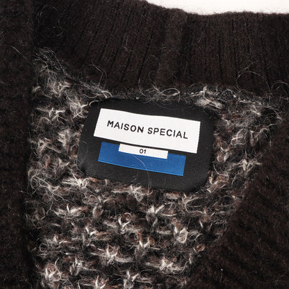 23AW モヘア ニット カーディガン (Multi Color Brushed Prime-Over V-Neck Knit Cardigan)
