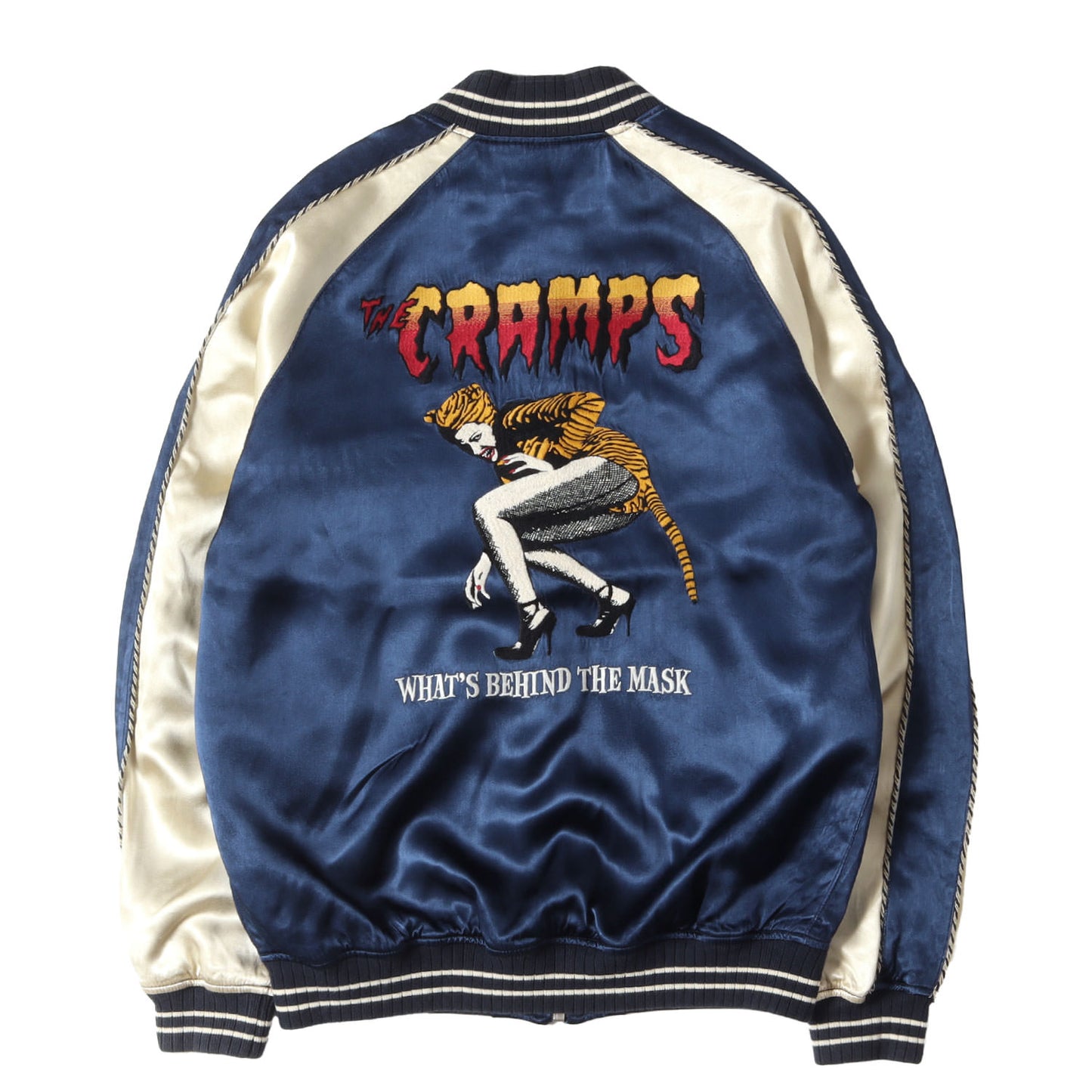 × THE CRAMPS アイコン ロゴ 刺繍 スカジャン