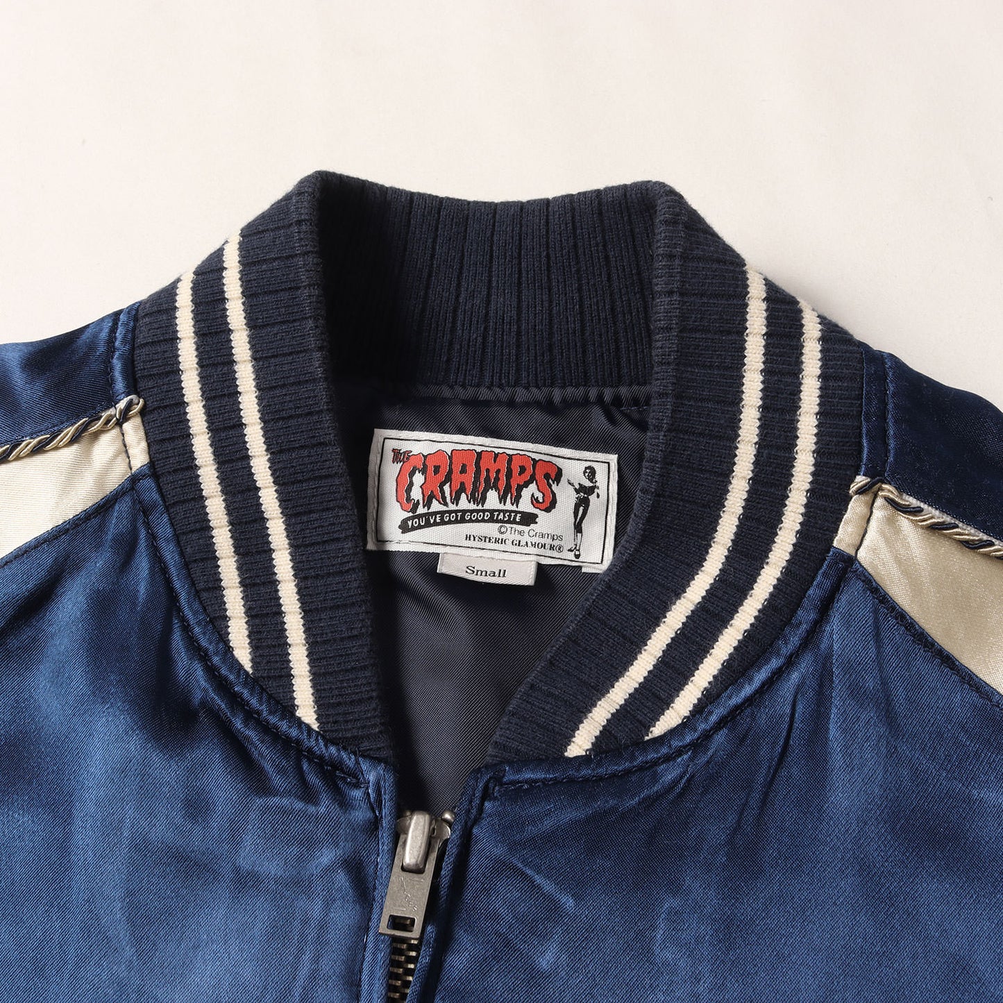× THE CRAMPS アイコン ロゴ 刺繍 スカジャン