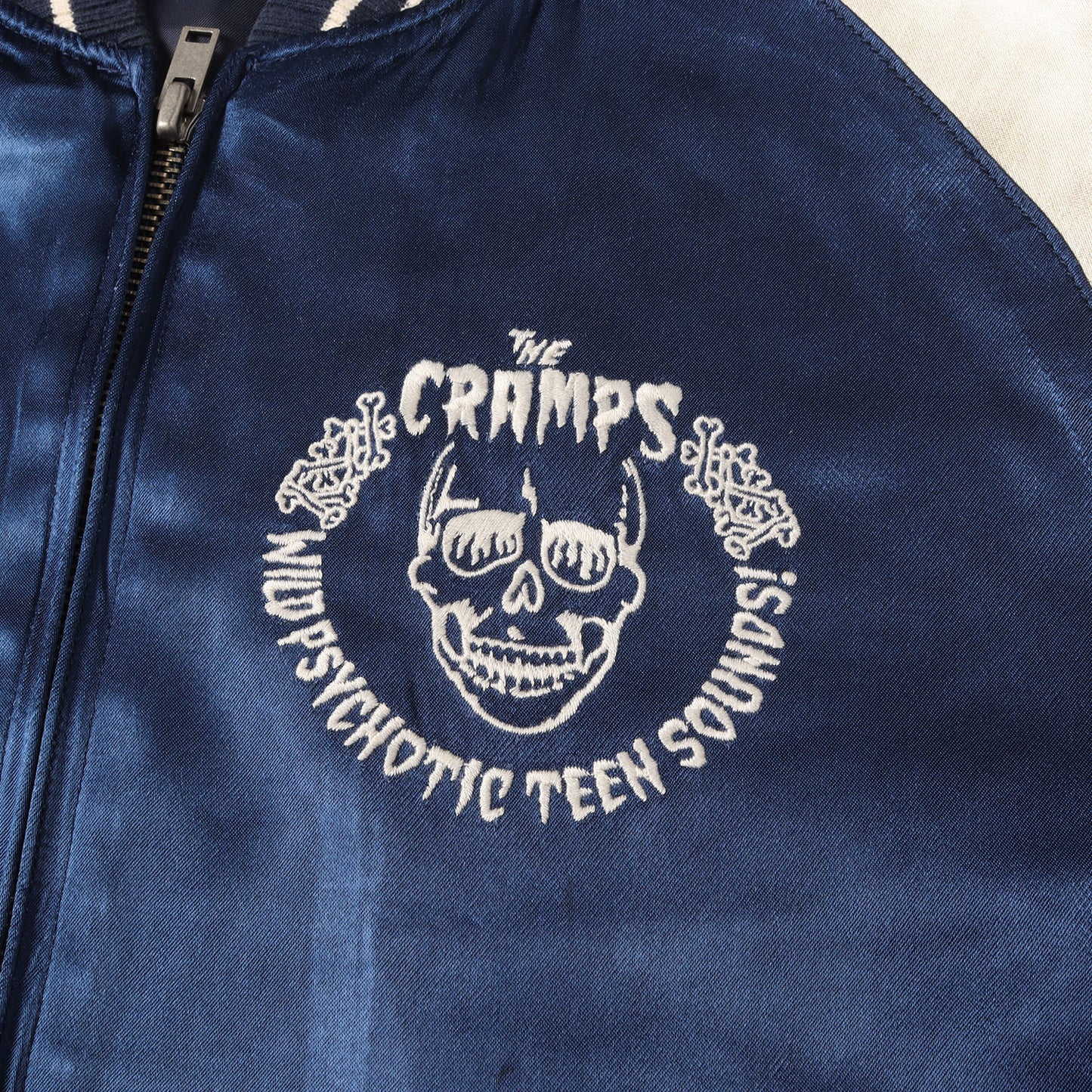× THE CRAMPS アイコン ロゴ 刺繍 スカジャン