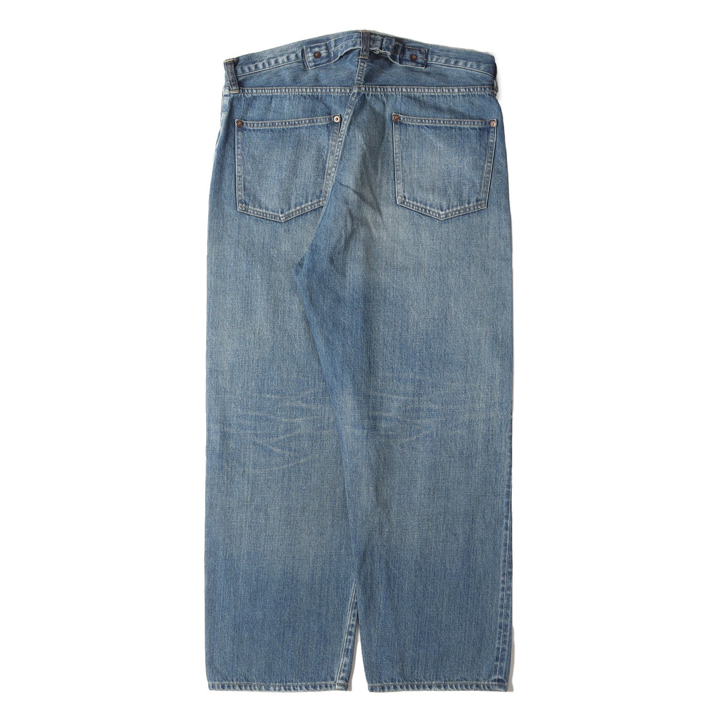26SS ヴィンテージ加工 デニム パンツ (No.22 Washed Wide Denim Pants)