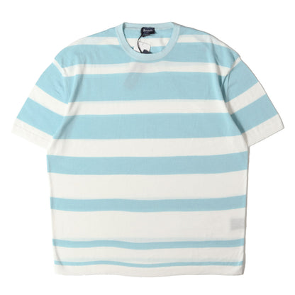 21SS ワイドボーダー ハイゲージ ニット Tシャツ