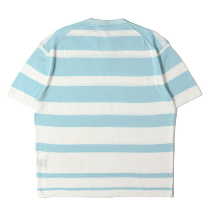 21SS ワイドボーダー ハイゲージ ニット Tシャツ