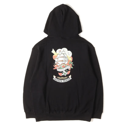 24SS タトゥー ロゴ スウェット パーカー (BROSH × WILDSIDE YOHJI YAMAMOTO TATTOO Pullover Hoodie)