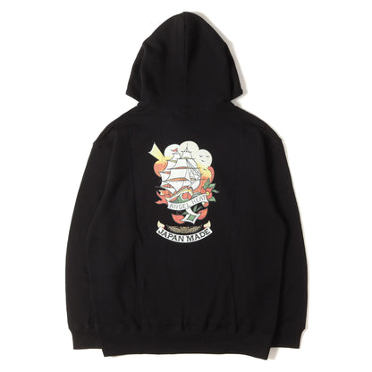24SS タトゥー ロゴ スウェット パーカー (BROSH × WILDSIDE YOHJI YAMAMOTO TATTOO Pullover Hoodie)