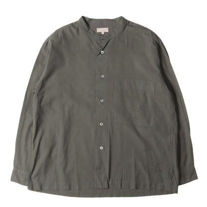 21AW スタンドカラー コットンボイル シャツ