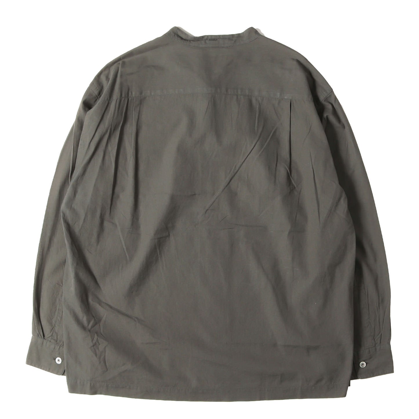 21AW スタンドカラー コットンボイル シャツ