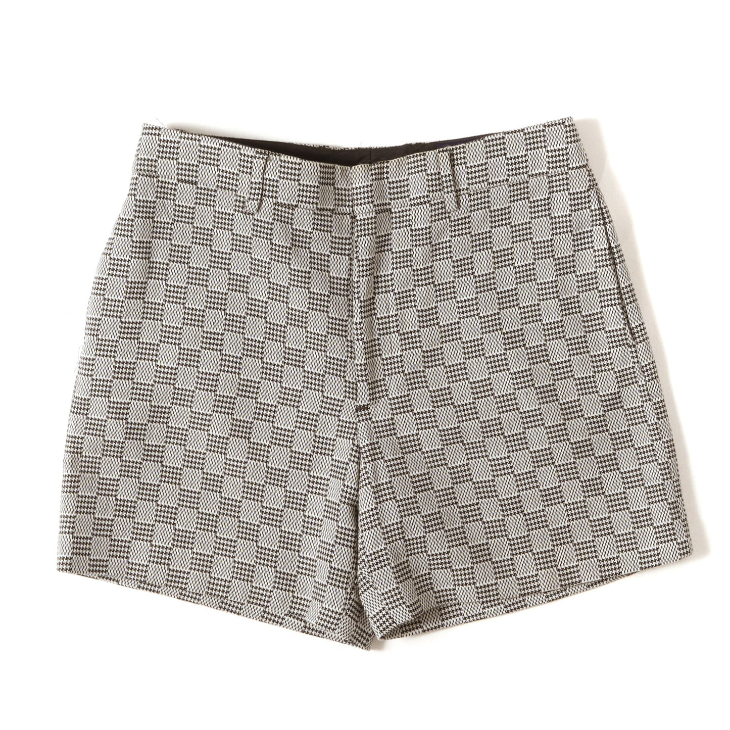 24SS ダミエ ショートパンツ (Damier Hounds Tooth Slim Wool Shorts)