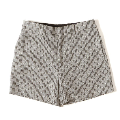 24SS ダミエ ショートパンツ (Damier Hounds Tooth Slim Wool Shorts)