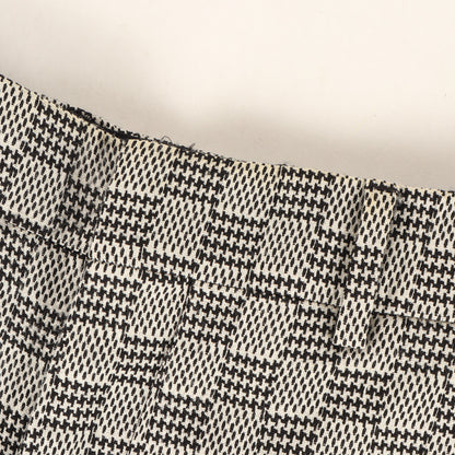 24SS ダミエ ショートパンツ (Damier Hounds Tooth Slim Wool Shorts)