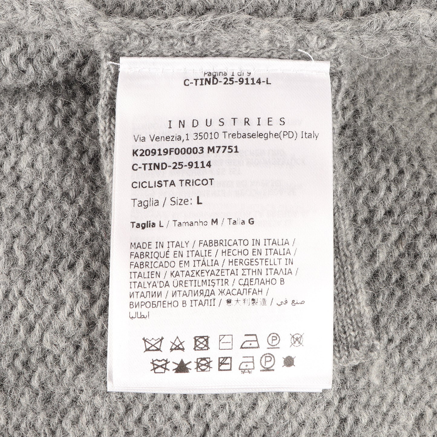 25AW タートルネック シャギー ニット セーター (CICLISTA TRICOT)