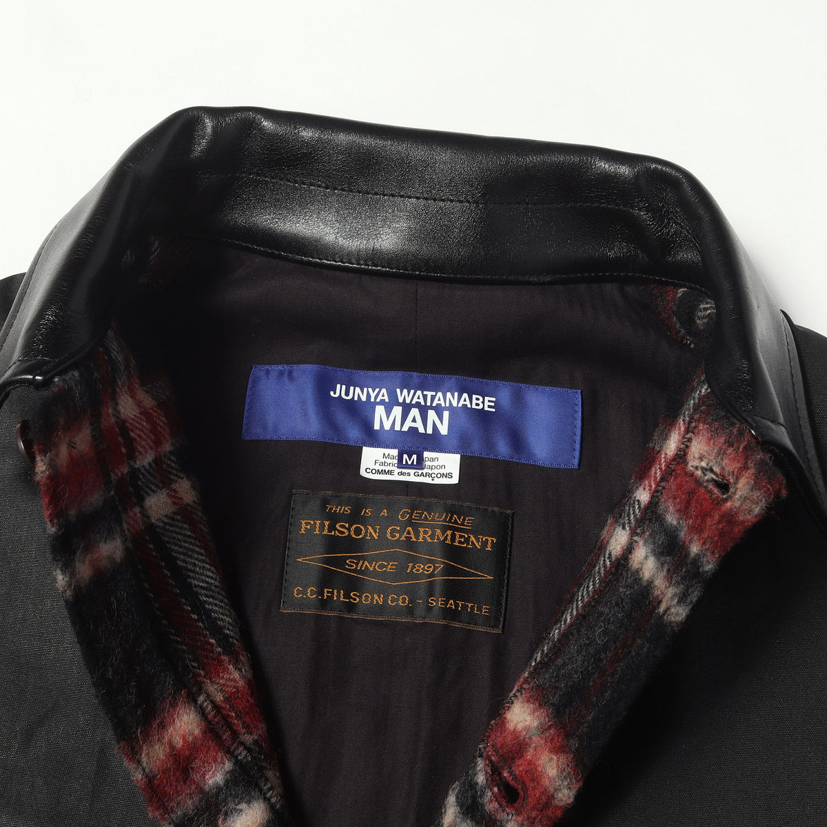25AW × FILSON 異素材 ドッキング クレイジーパターン 縮絨 シャツジャケット