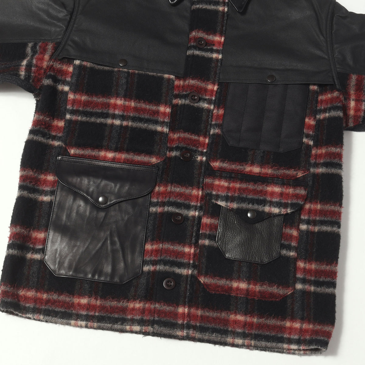 25AW × FILSON 異素材 ドッキング クレイジーパターン 縮絨 シャツジャケット