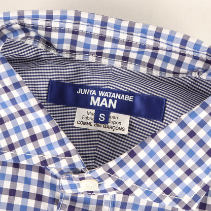 25AW 異素材 切替 クレイジーパターン マルチチェック シャツ (Multi Check Shirt)