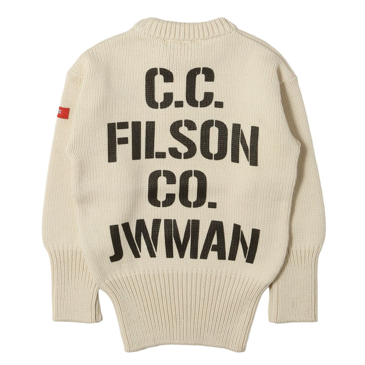 25AW × FILSON ステンシル ロゴ リブ編み ニット セーター