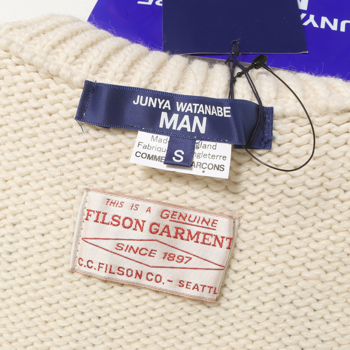 25AW × FILSON ステンシル ロゴ リブ編み ニット セーター
