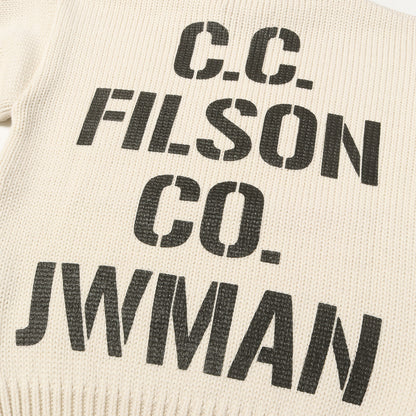 25AW × FILSON ステンシル ロゴ リブ編み ニット セーター