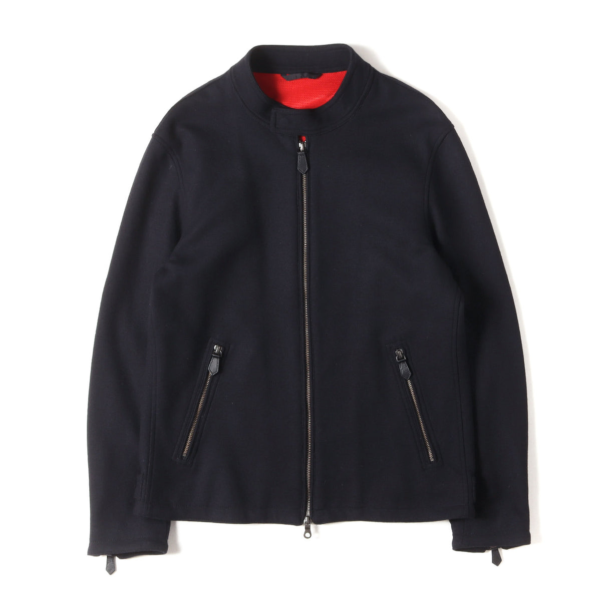 22AW Optima 16.5 Merino Jersey スタンド ライダース ジャケット