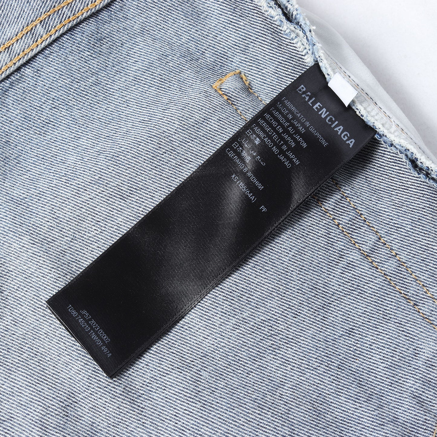 23SS デストロイ加工 バギー デニムパンツ (Distressed Baggy Denim Pants)