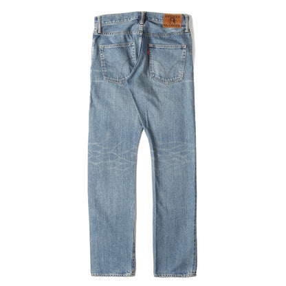 21AW HYS SP加工 スリムストレート デニム パンツ