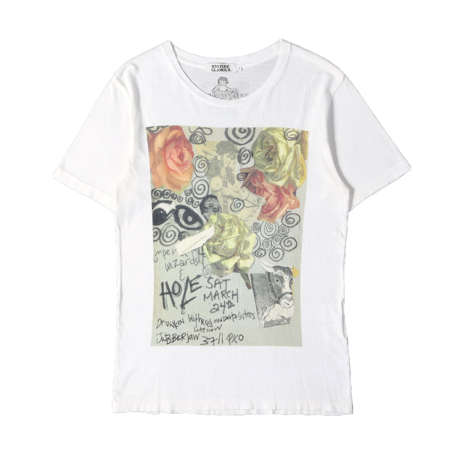 00s × Courtney Love フォトグラフィック コラージュ Tシャツ