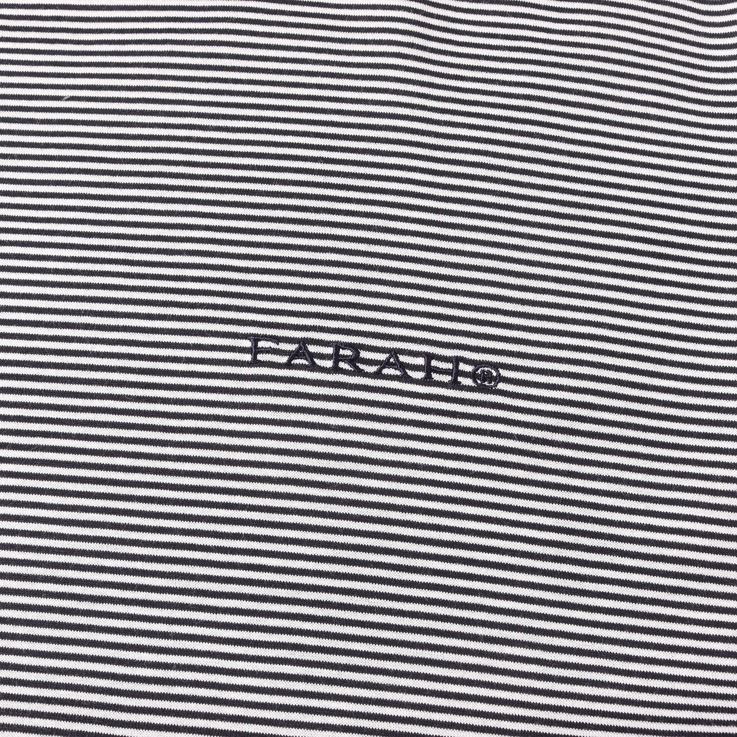24SS ワンポイント ロゴ 刺繍 ボーダー Tシャツ (Narrow Striped T-Shirt FR0401-M3003)
