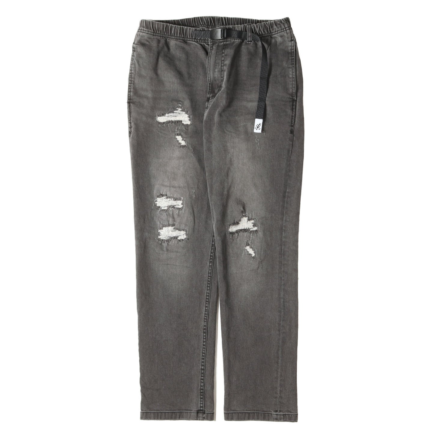× Adam et Rope 別注 ダメージ加工 ストレッチ デニム パンツ (DAMAGED DENIM)