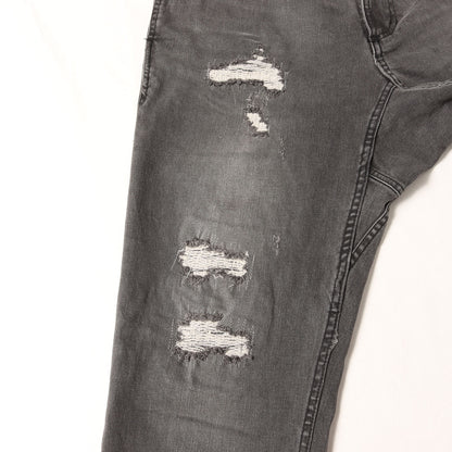 × Adam et Rope 別注 ダメージ加工 ストレッチ デニム パンツ (DAMAGED DENIM)