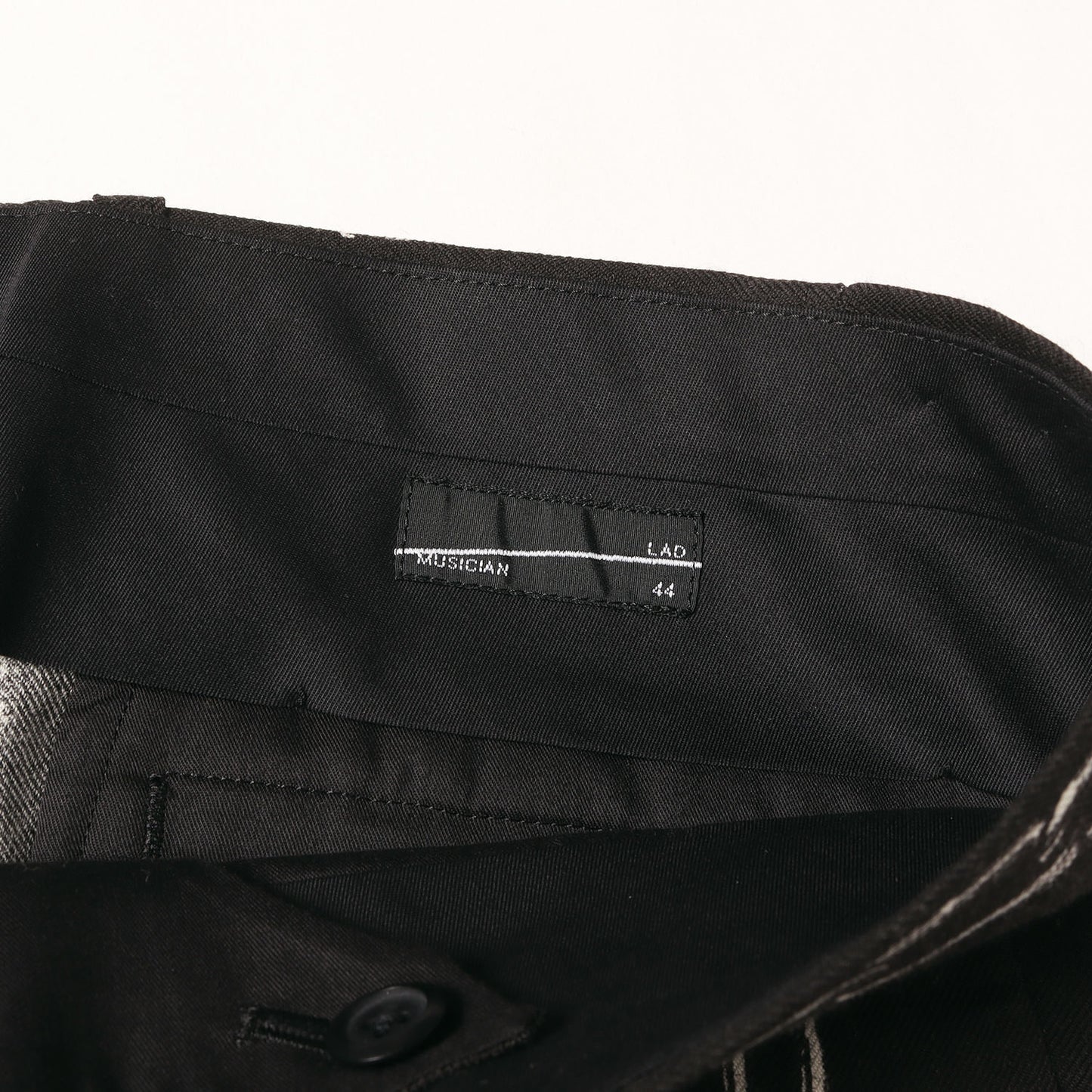 ツータック 手錠柄 トラウザー スラックス パンツ (CHAIN AND HANDCUFF 2TUCK SLIM PANTS)